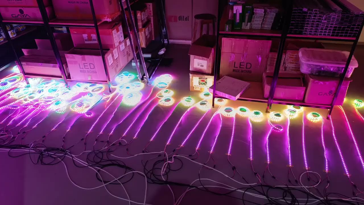 Projeto com fita led RGB Digital.