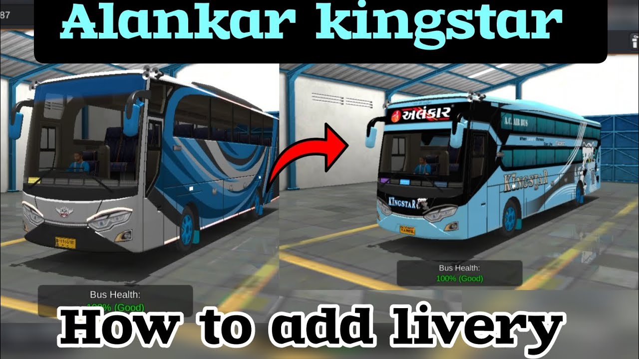How to add livery Kingatar - alankar livery full details and links watch now'#viral #gujarat #bus