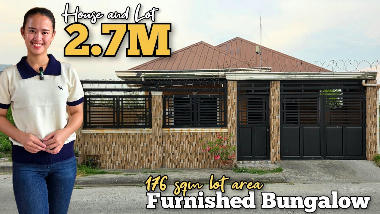 HOUSE TOUR #44: Bungalow House & Lot for Sale at Php. 2.7M ($47,609) | LORAHousePh