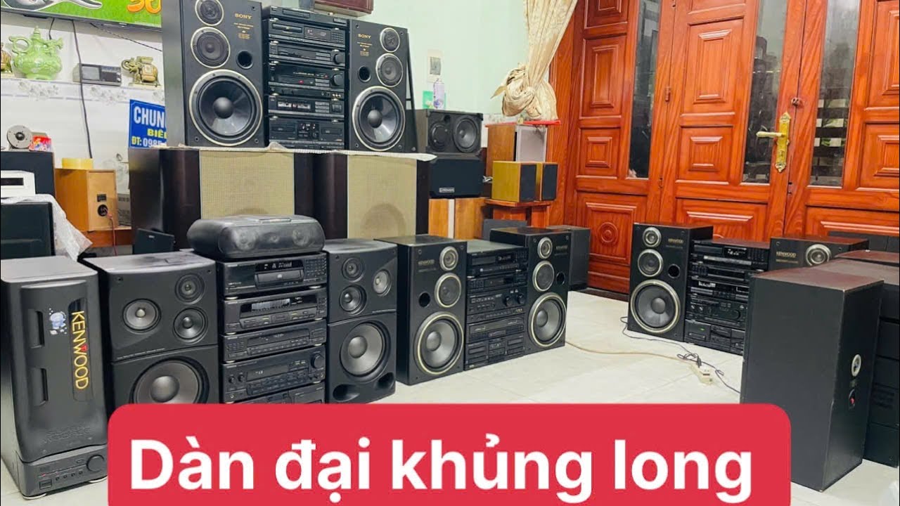 Dàn đại khủng Long Sony v750 kenwood A85 kenwood 5j hàng đẹp DT 098.55.43279