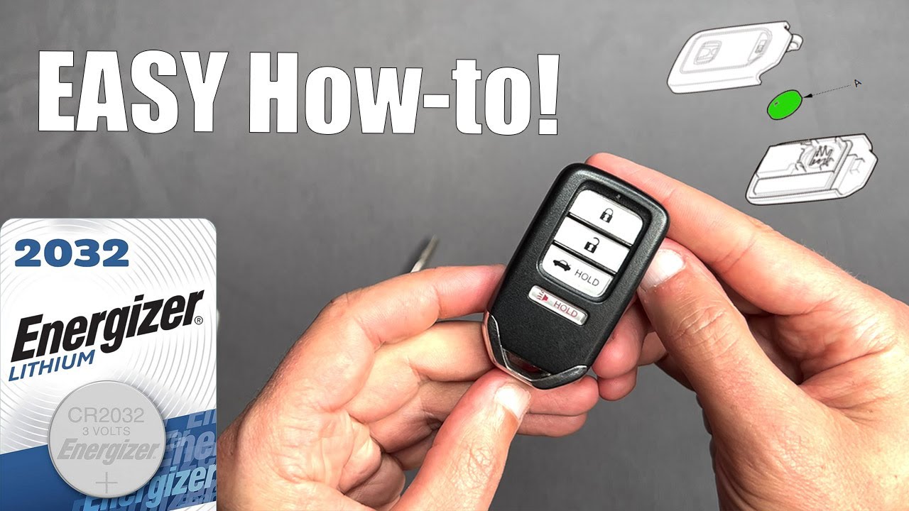 Honda Key Fob Battery - 2018 Honda Accord Remote Battery Change