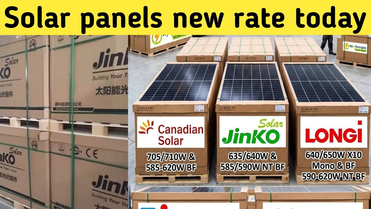 Longi,Jinko, Canadian Solar Panel New rate | Solar Panel updated Price in Pakistan 22 march 2026
