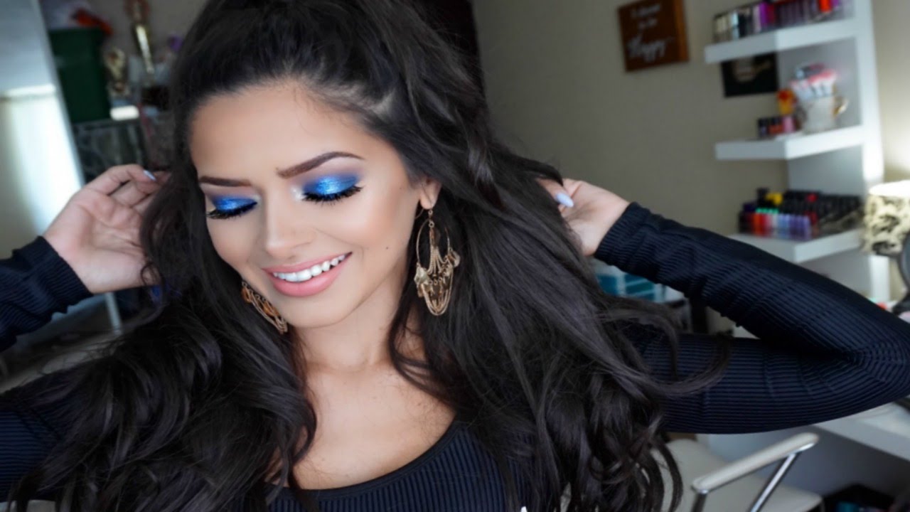 Electric Blue Makeup Tutorial | Yanira Giselle