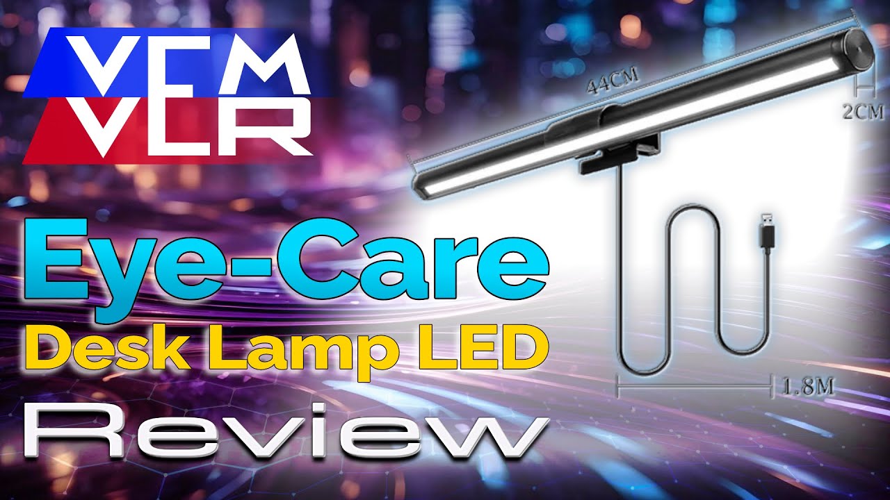00024 - ASSISTA ANTES DE COMPRAR - Review - Eye-Care Desk Lamp Led Monitor