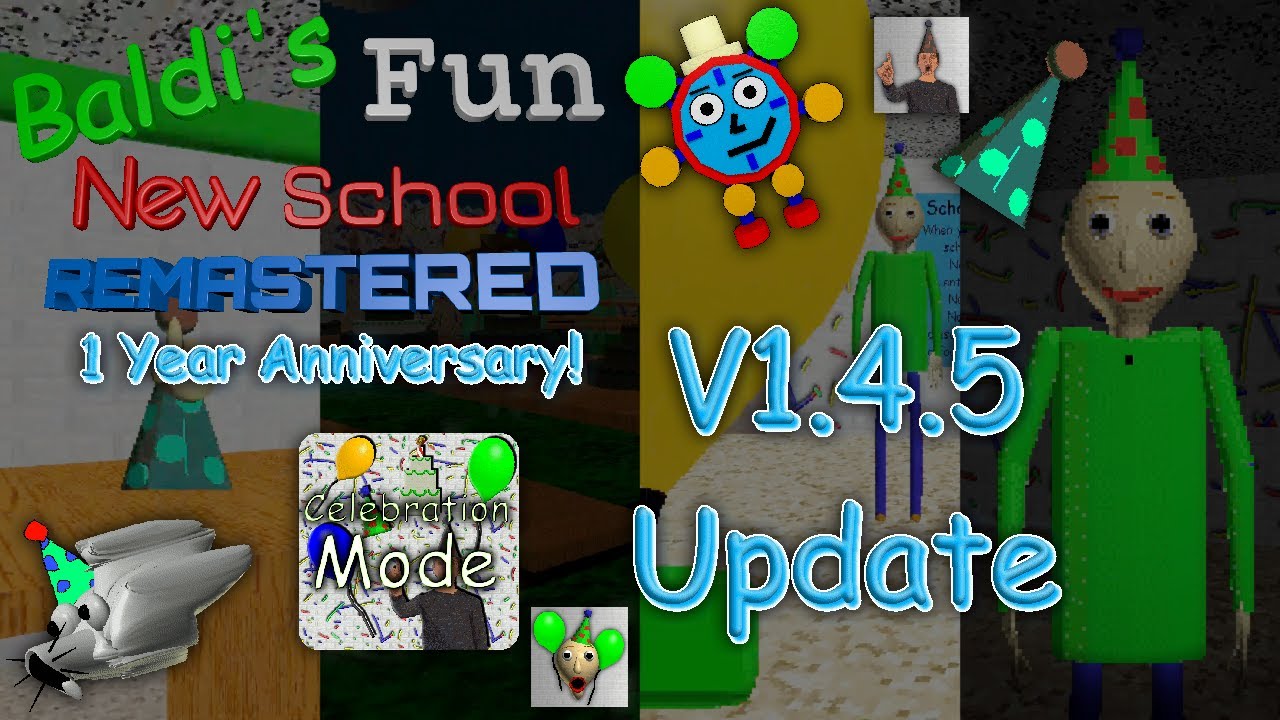 Baldi's Fun New School Remastered 1.4.5 Update Gameplay