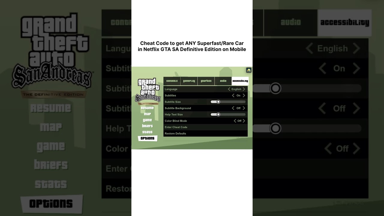 How to get ANY Fastest or Rarest Car in GTA San Andreas Netflix Definitive Edition on Mobile