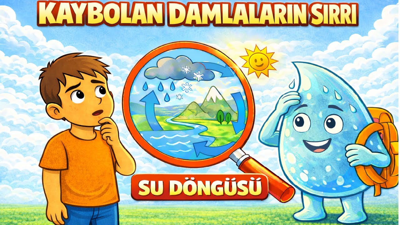 Kaybolan Damlaların Sırrı 💧 | Su Döngüsünü Öğreniyoruz