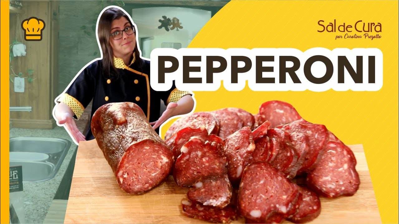 COMO FAZER PEPPERONI FÁCIL | RECEITA PEPERONE CASEIRO PARA PIZZA | CHARCUTARIA SAL DE CURA