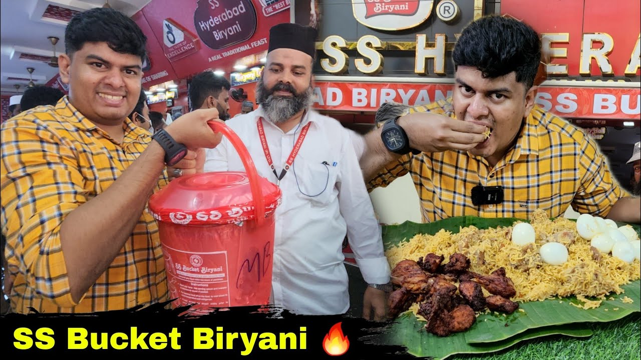 Bucket Biryani ku இவளோ கூட்டமா 🔥 | SS Hyderabad Biryani Royapuram | Ramzan Vlog 2022