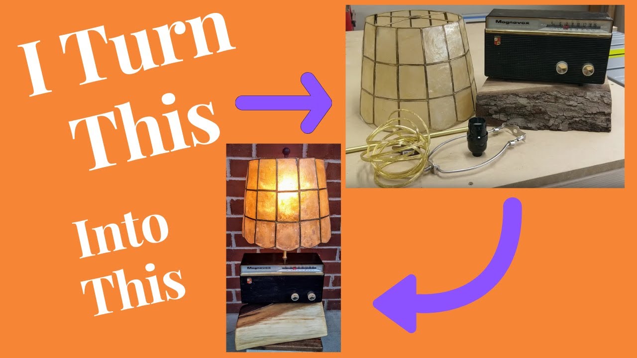 How I turn a vintage radio into a lamp.
