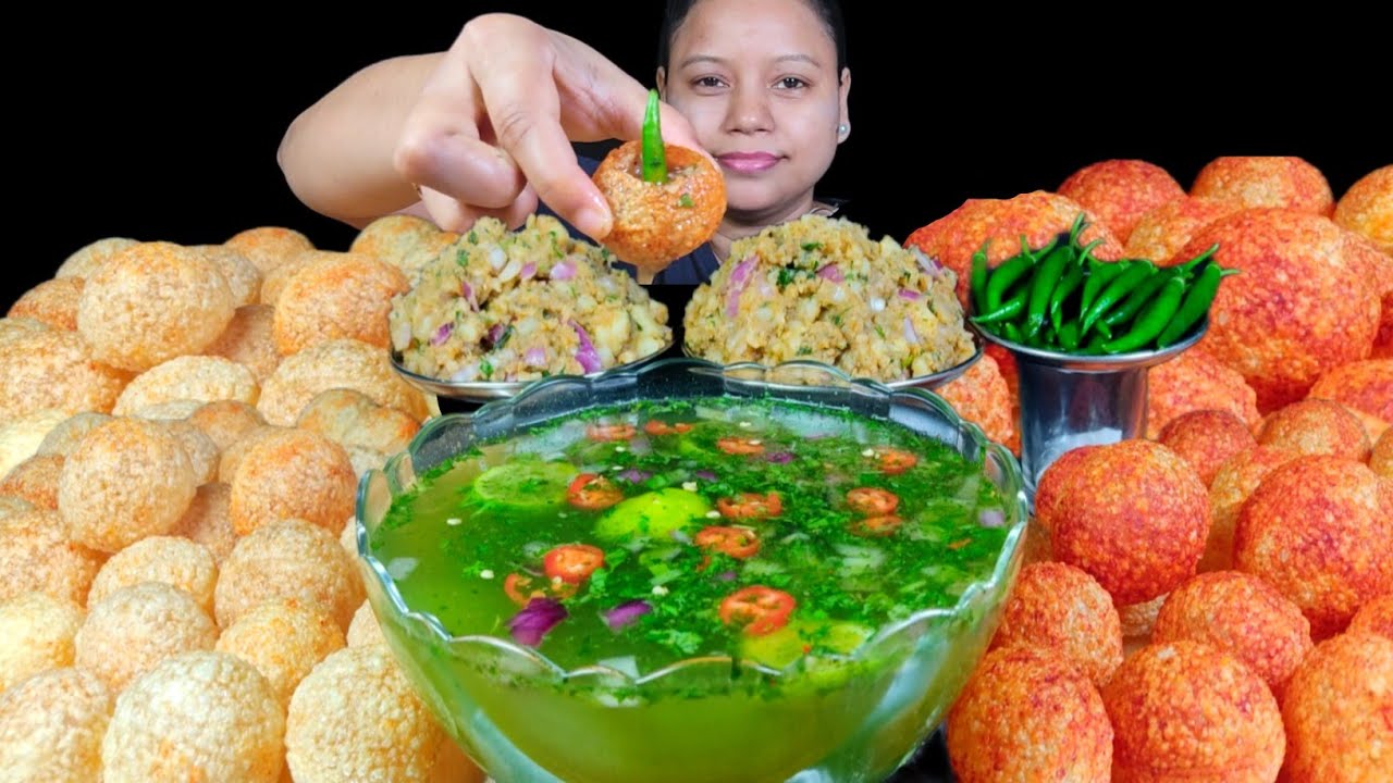ASMR EATING PANI PURI CHALLENGE | FUCHKA CHALLENGE | GOLGAPPA CHALLENGE | PANIPURI EATING