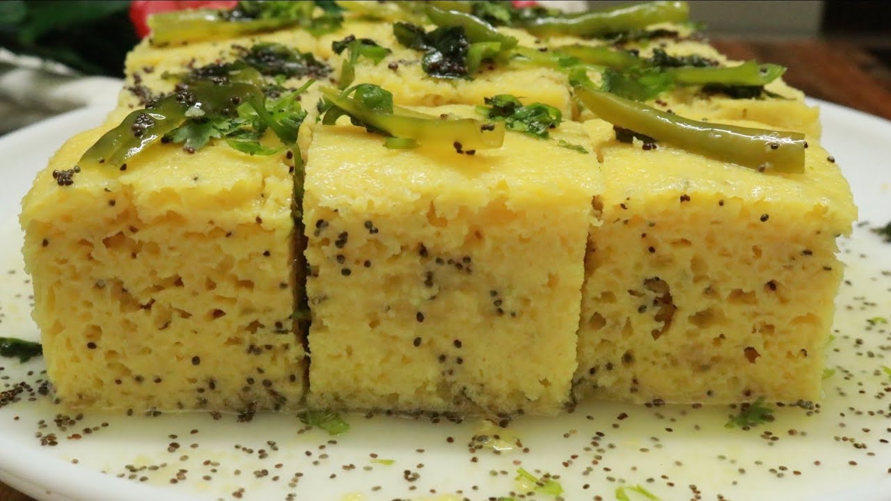 बाजार जैसा खमन ढोकला बनाने का आसान और परफेक्ट तरीका | Dhokla recipe  Nylon Khaman, gujrati recipe