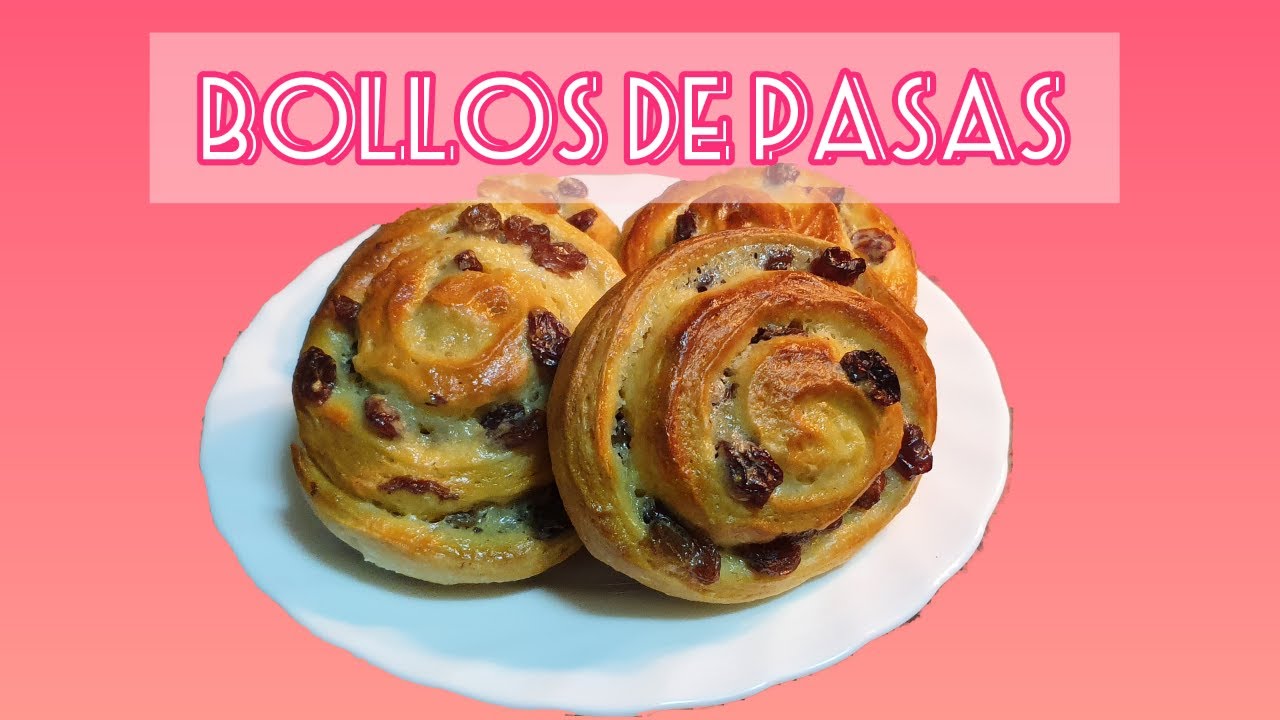 Panecitos de pasas// RECETA FRANCESA
