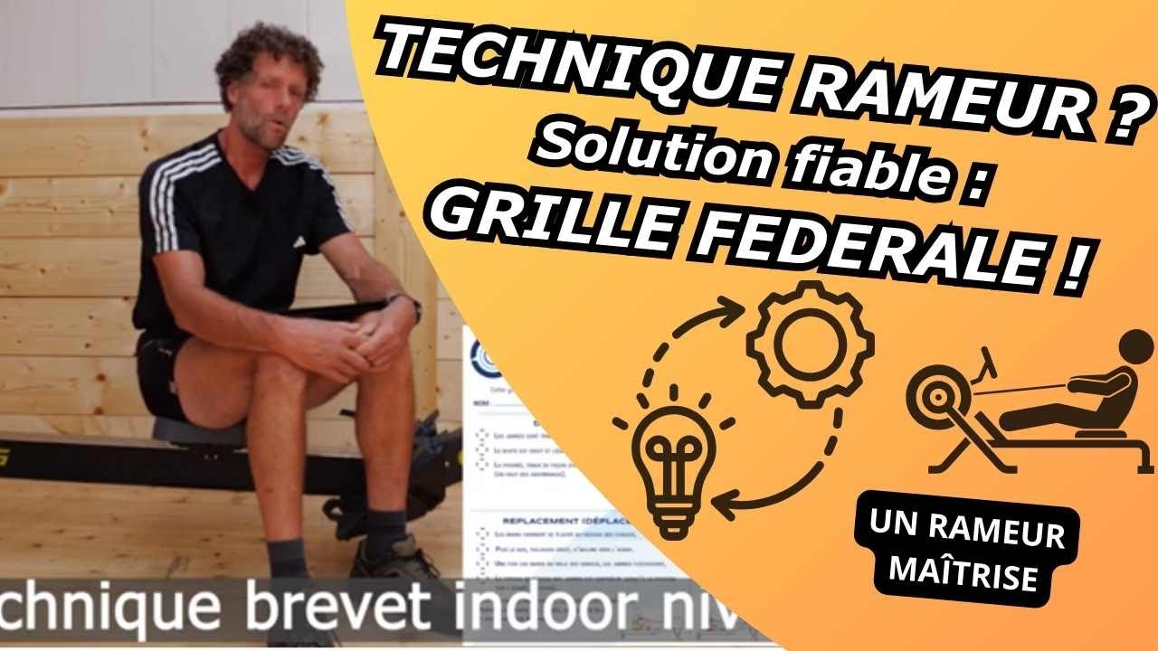 Comment améliorer sa technique sur rameur,  Brevet aviron indoor niveau 2 grille technique .