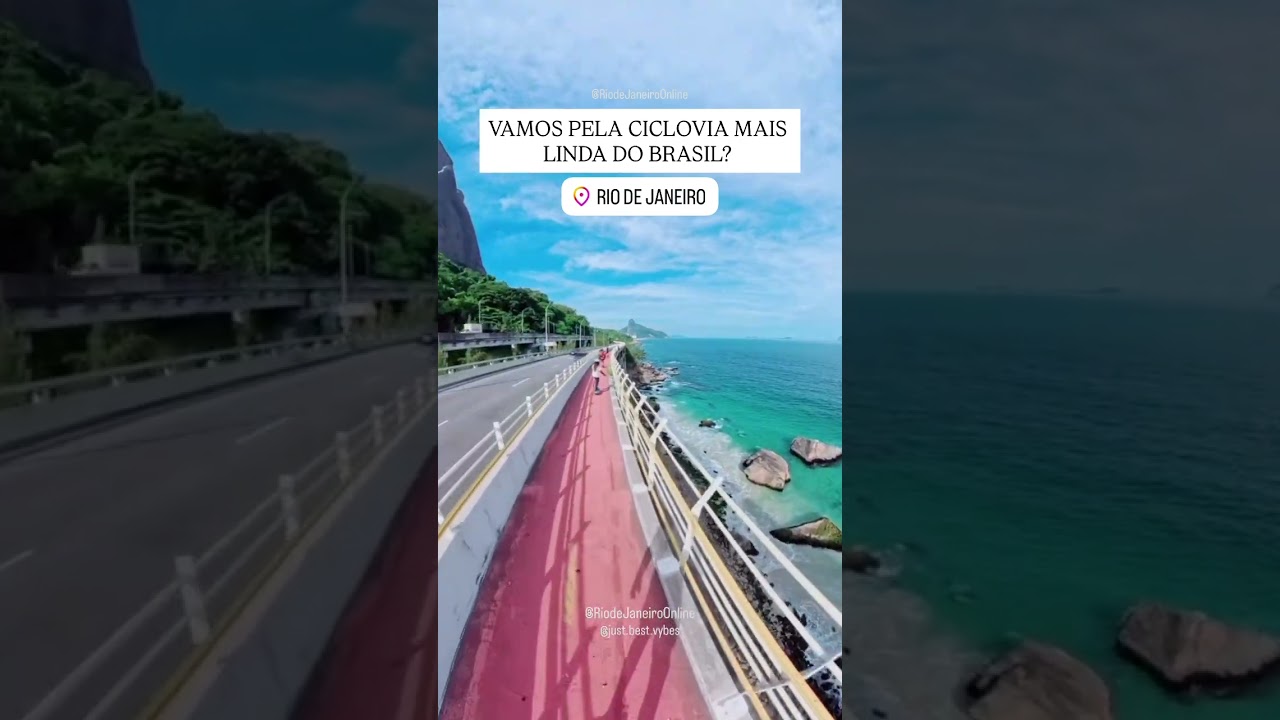 A Ciclovia mais linda do Brasil fica no Rio de Janeiro 🚴&zwj;♀️🚴🏻&zwj;♂️