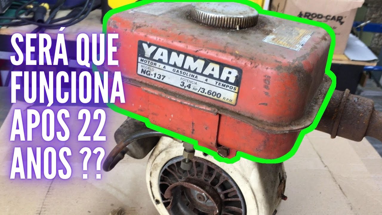 Motor Yanmar NG 137 , primeira partida em 22 anos parado. Fizemos uma restauração original.