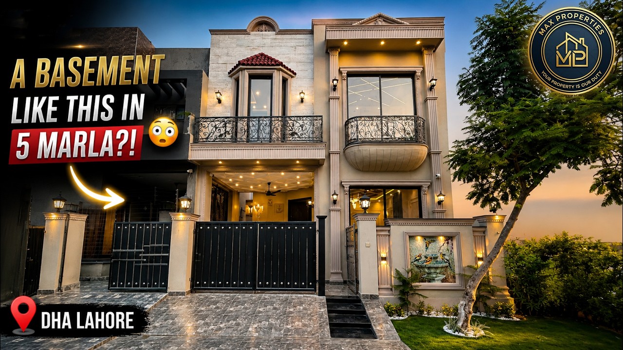 The Most Impressive 5 Marla House with a FULL BASEMENT in DHA Lahore | Full House Tour