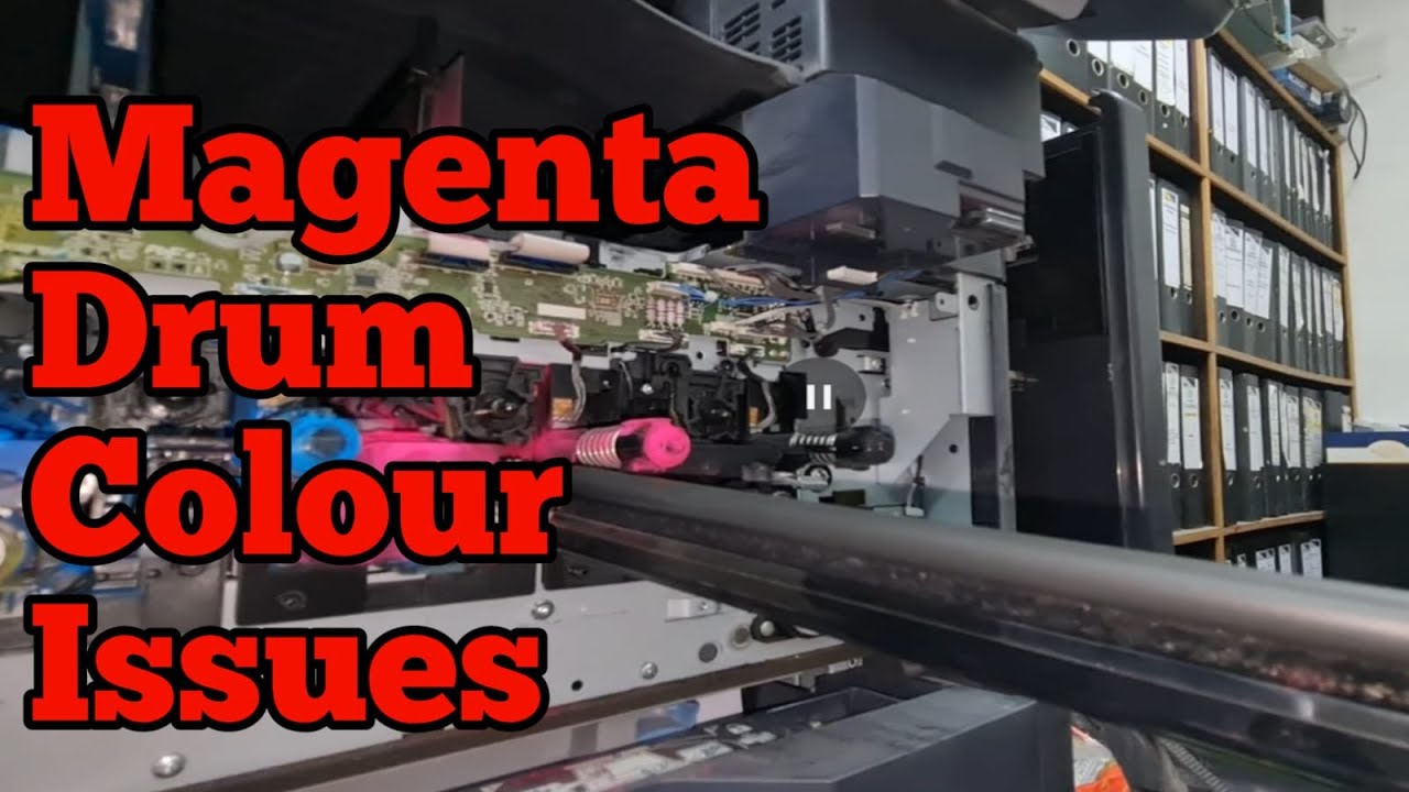 How To Fix Magenta Drum Colour Issues on Kyocera 4551ci Copier