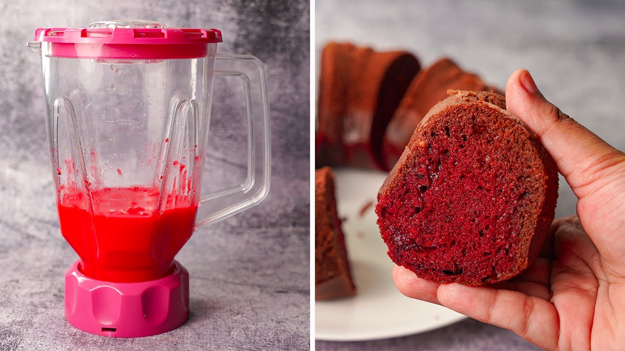Red Velvet Cake in Blender | Red Velvet Sponge Cake Recipe Without Oven | Yummy