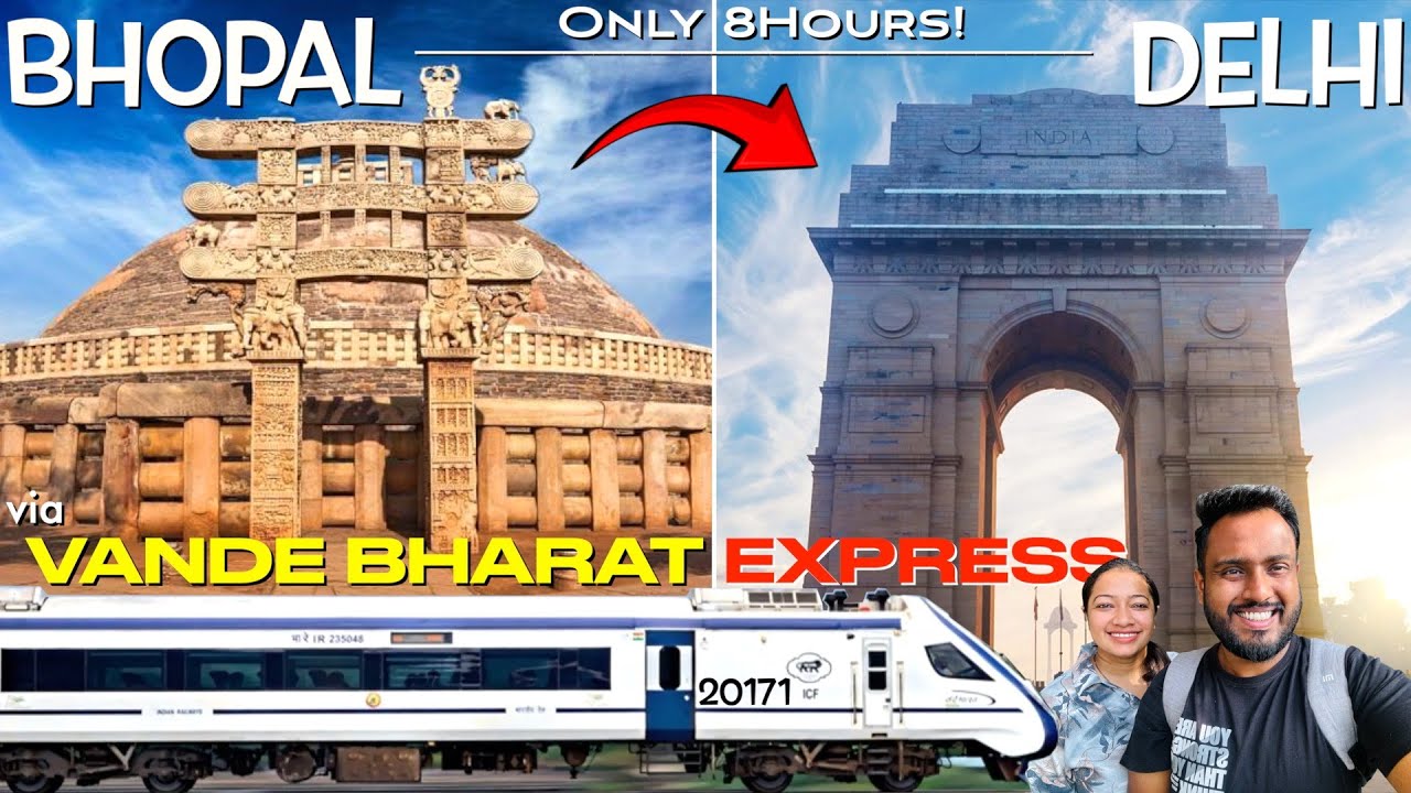 Bhopal to Delhi via Vande Bharat Express - 20171 | IRCTC Delicious Food Review 🥘 | CC v/s EC Journey