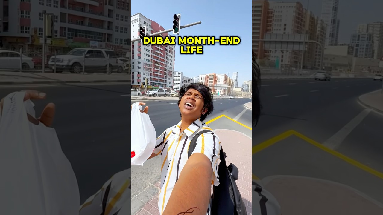 Dubai month end life be like #shorts #tamil #dubai #bachelorlife
