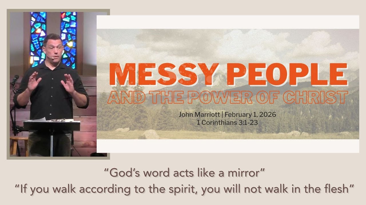 Feb 1, 2026 | I Corinthians 3:1-23. | John Marriott | Sermon Only
