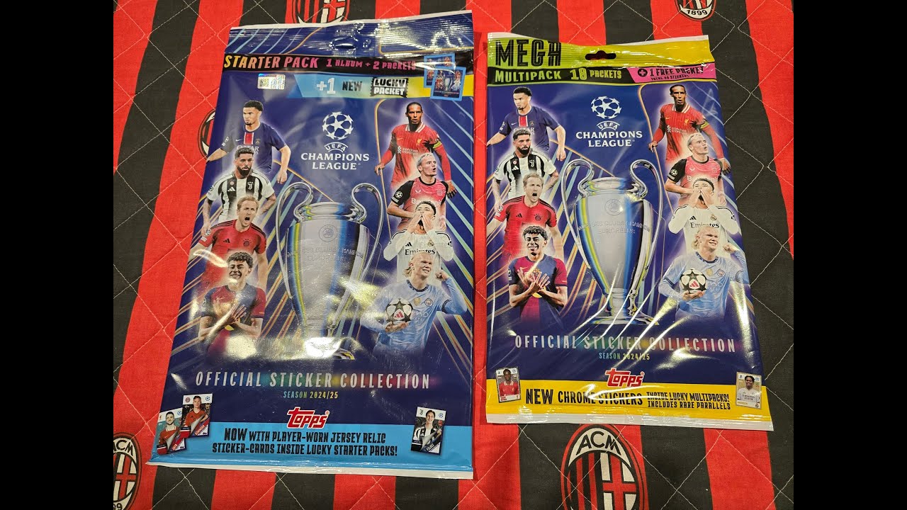 TOPPS CHAMPIONS LEAGUE 24/25 - KOLEKCJA NAKLEJEK - OTWIERAM ZESTAW STARTOWY ORAZ MEGA MULTIPACKA!!!