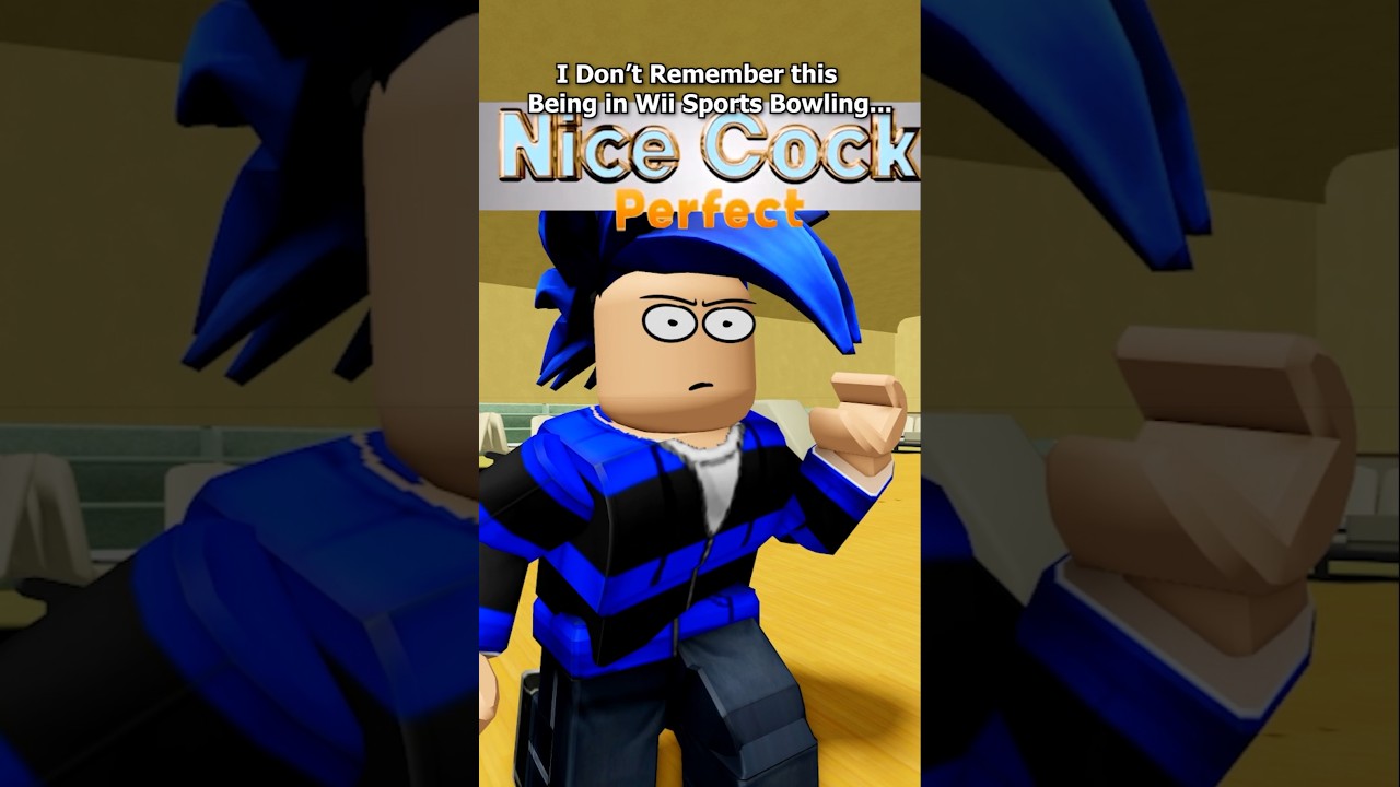 Something's Off With Wii Sports Bowling...💀 | Roblox Meme Animation #roblox #animationmeme #shorts