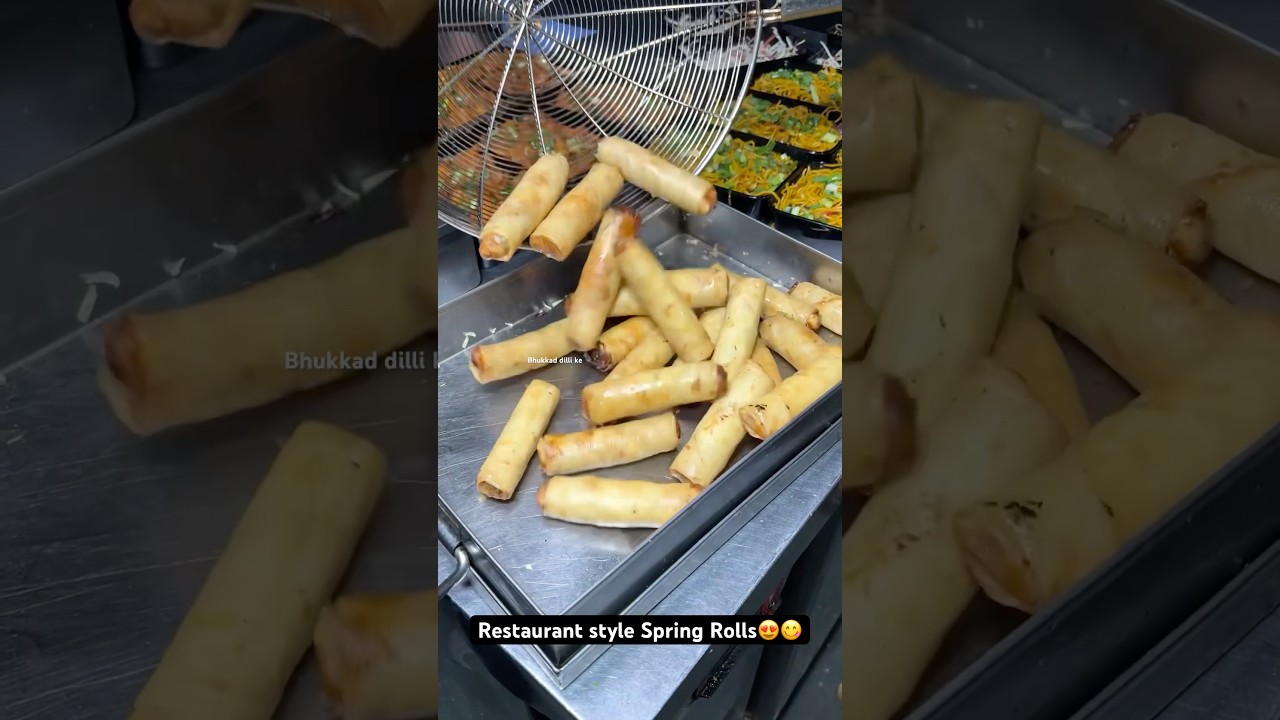 Restaurant style Spring rolls😍😋|| Indian Street Food