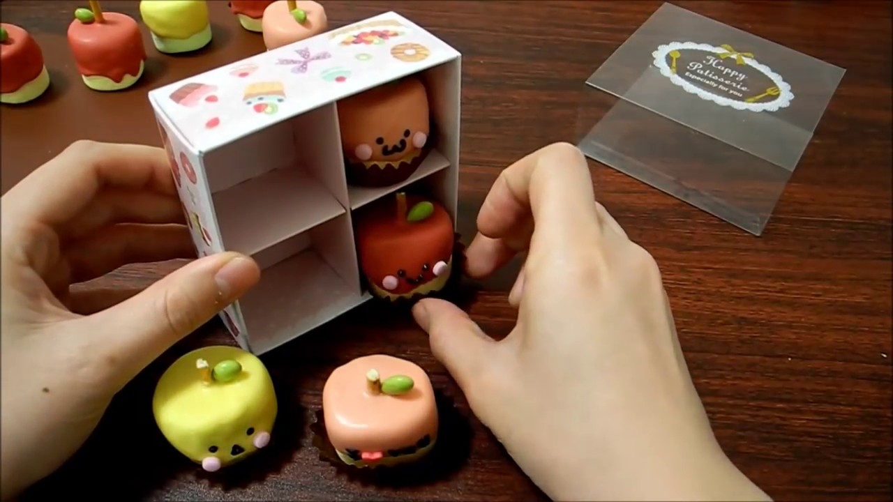 Marshmallow lollipop リンゴのマシュマロ　ロリポップ