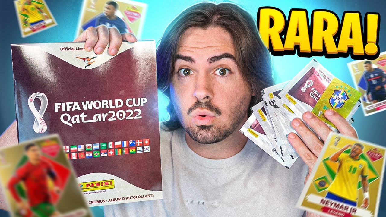 CHEGOU AS FIGURINHAS DA COPA NA GRINGA! SÃO DIFERENTES DAS DO BRASIL!?