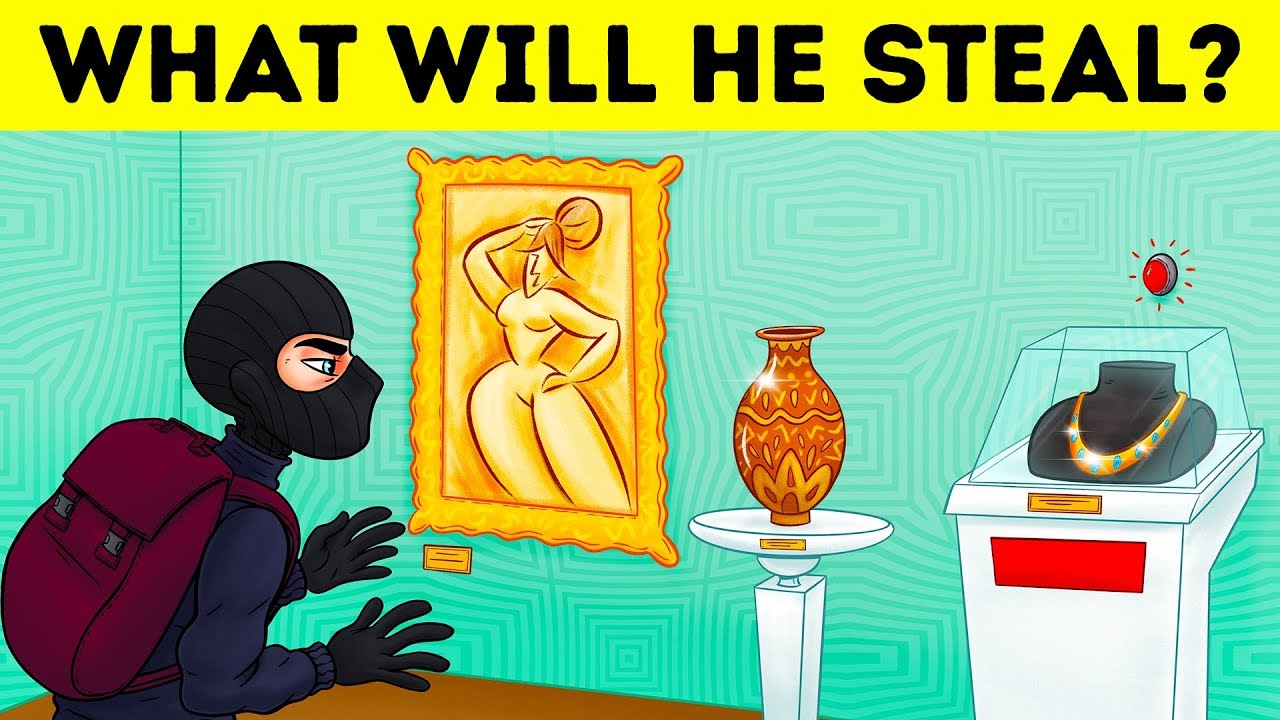 CRIME RIDDLES AND PICTURE PUZZLES TO BOOST YOUR LOGIC 🤓