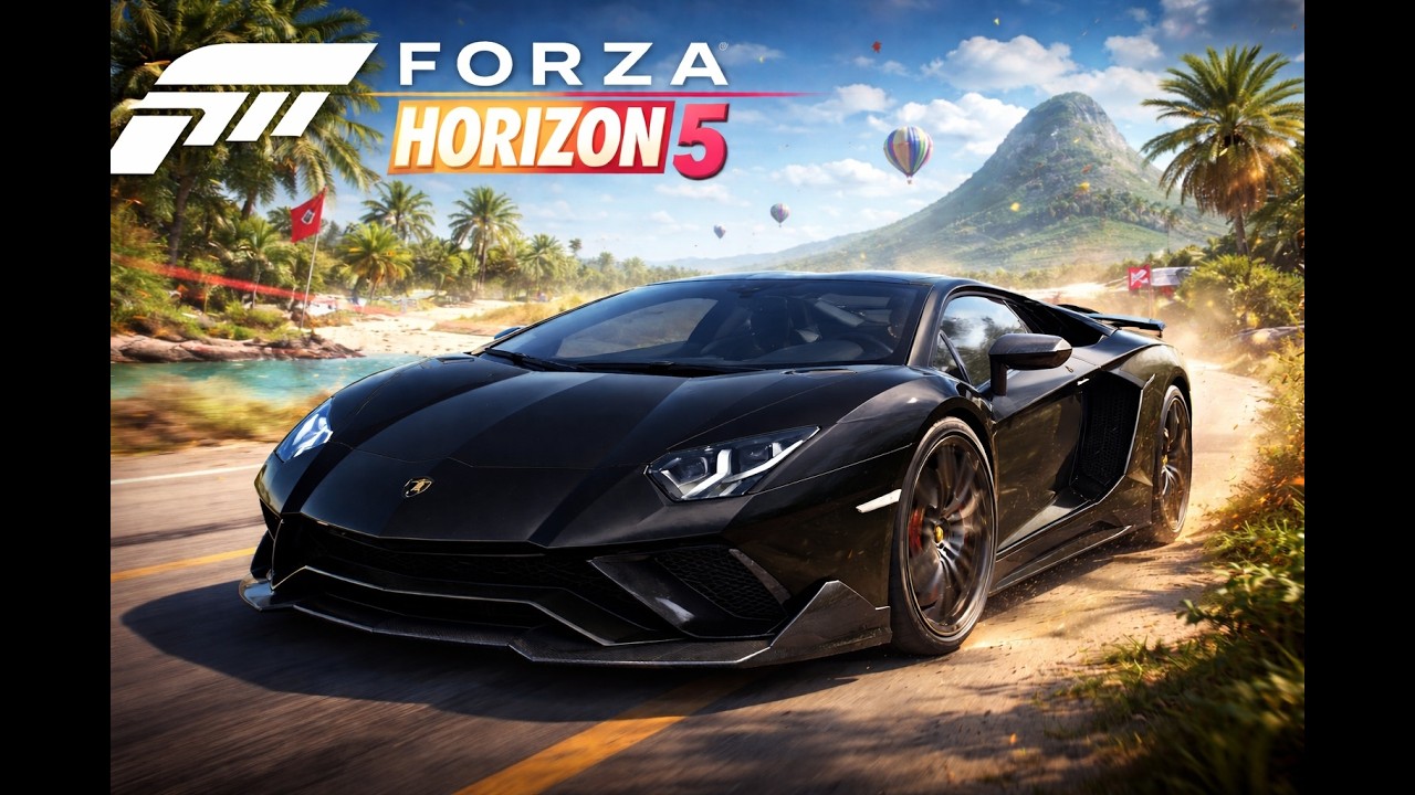 FORZA HORIZON 5 – Black Lamborghini DOMINATES Mexico! 🖤🔥