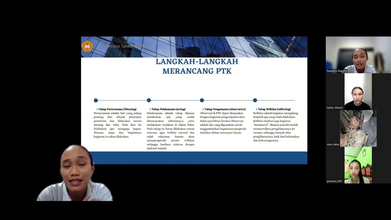 Presentasi oleh kelompok 3 mengenai Desain Penelitian Tindakan Kelas. Terimakasih atas perhatiannya 