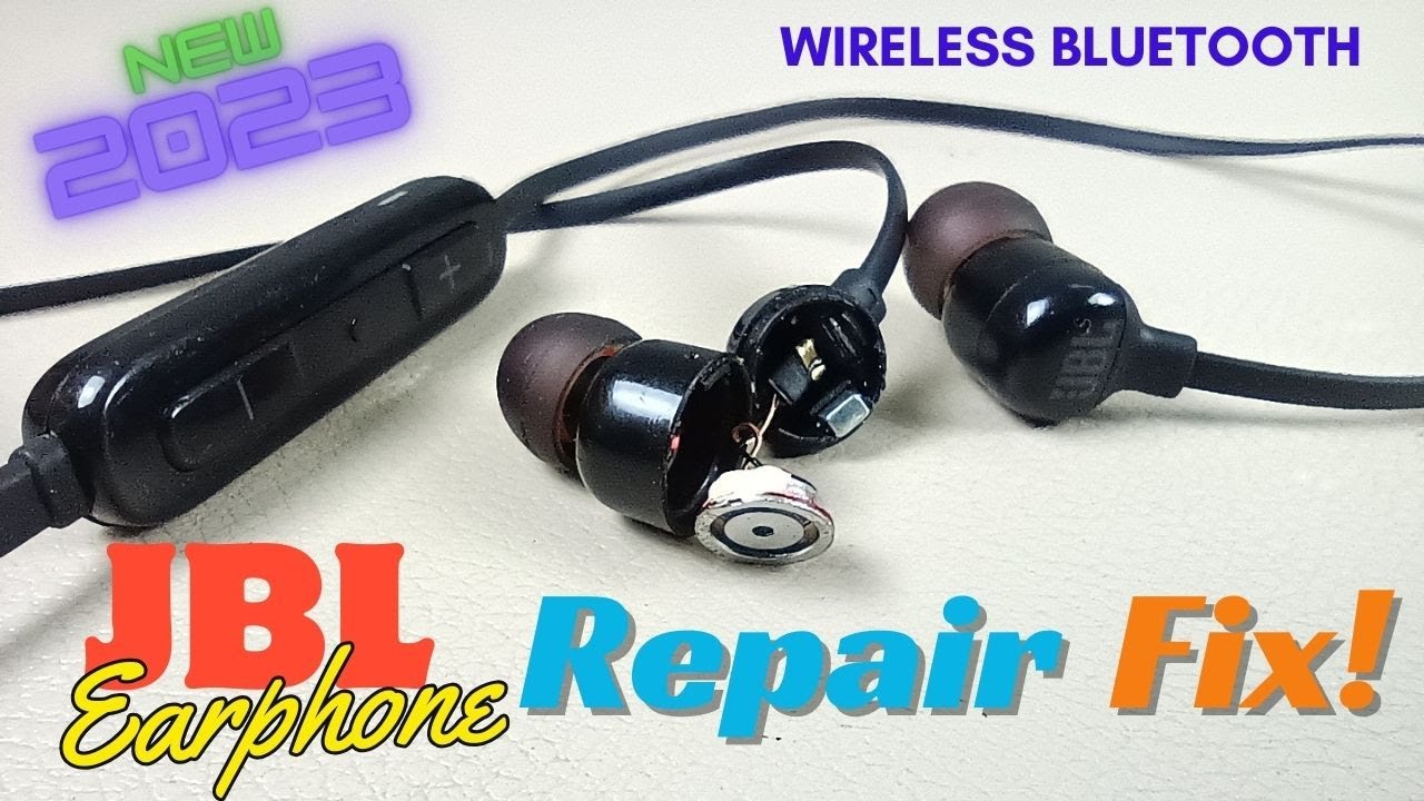 Bluetooth earphone repair | How to fix wireless Bluetooth earphone neckband | JBL T110BT not working