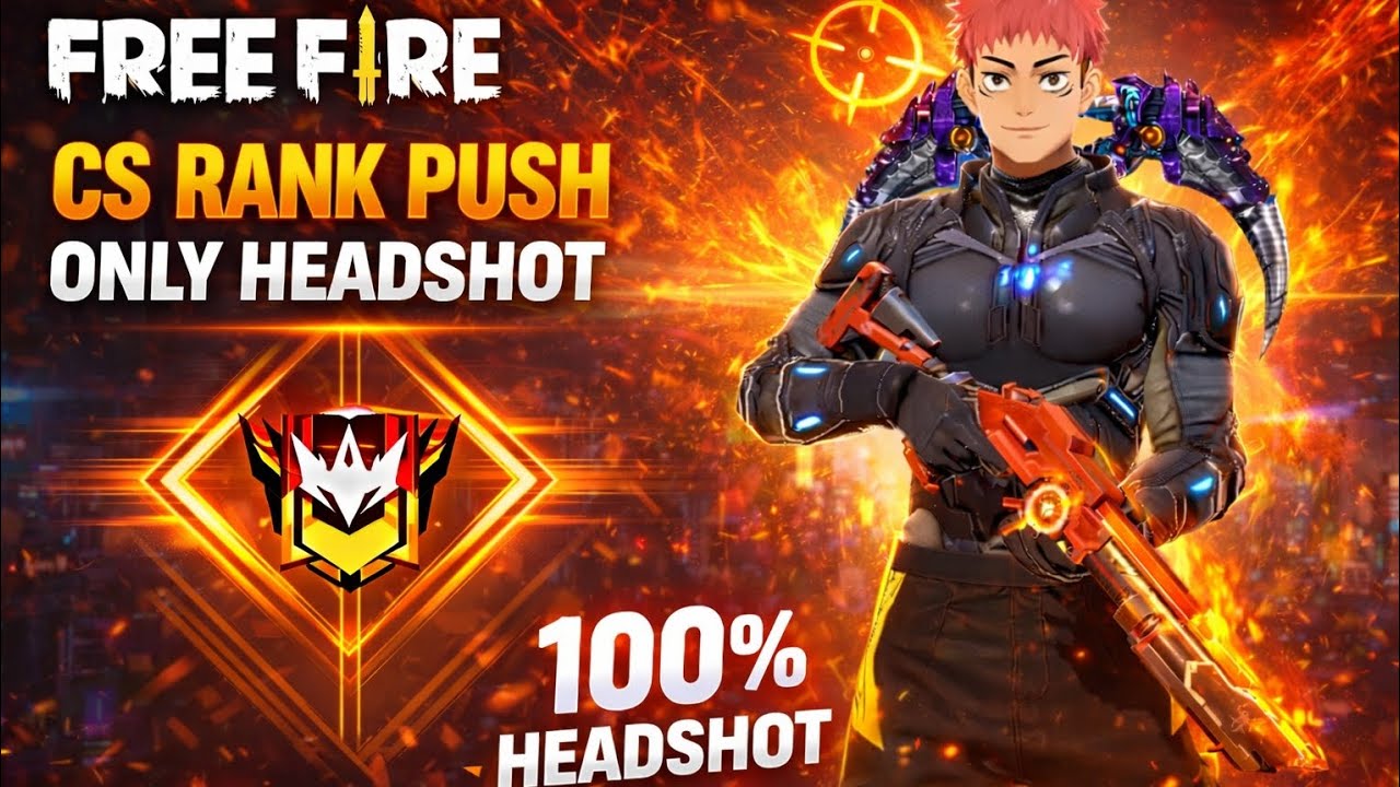 CS Rank push part 2 💀 free fire max 