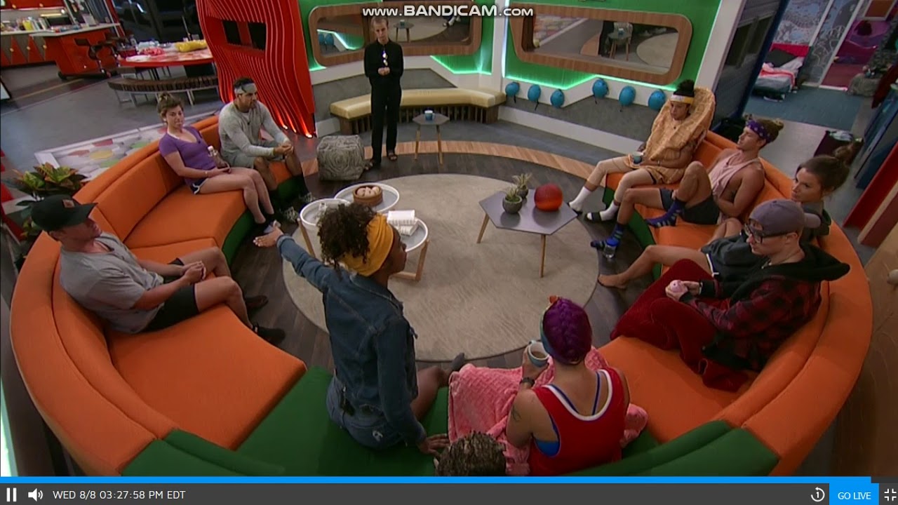 Big Brother 20 live feeds house meeting