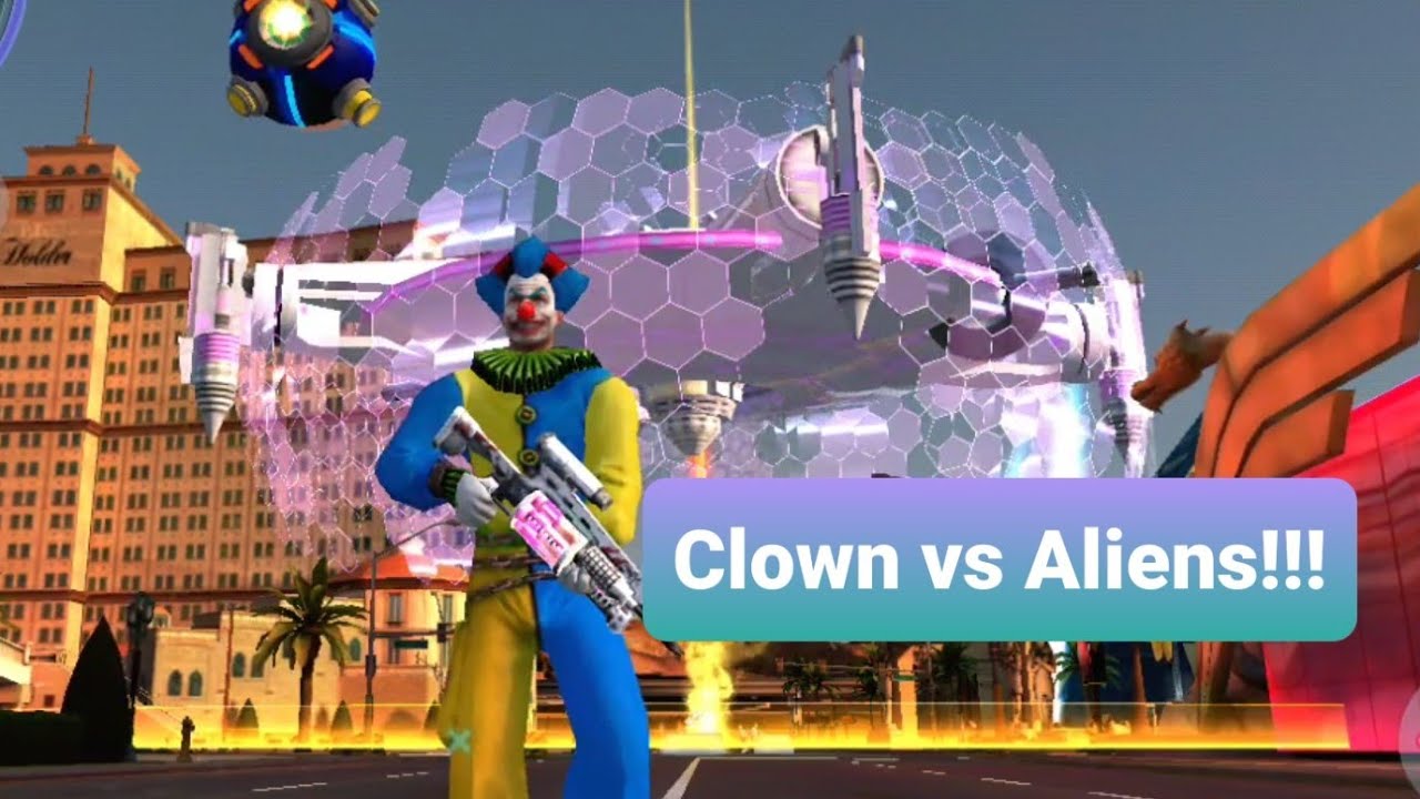 Gangstar Vegas gameplay: Clown vs Aliens!