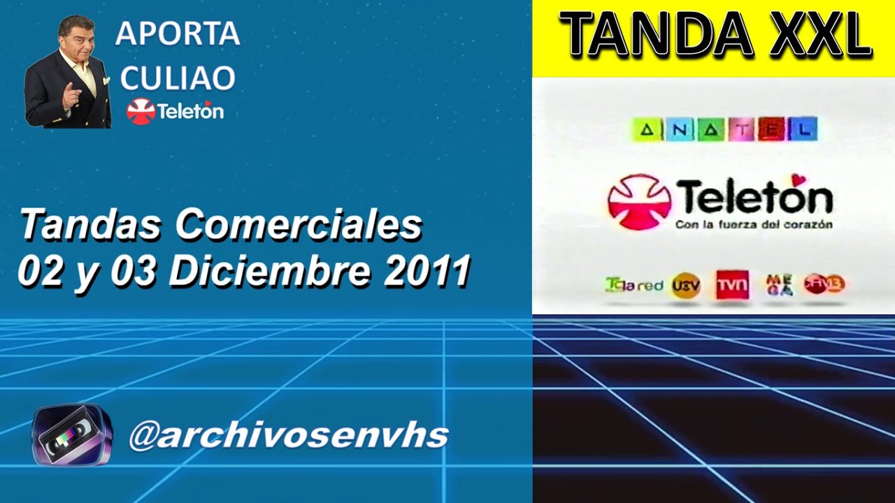 Tandas Comerciales en la Teletón - 02 y 03 Diciembre 2011