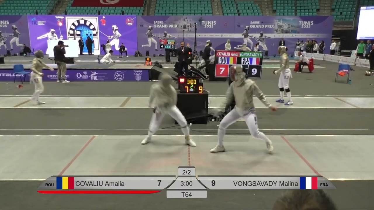 Tunis Grand Prix 2025 SWS - L64 - Amalia Covaliu ROU v Malina Vongsavady FRA