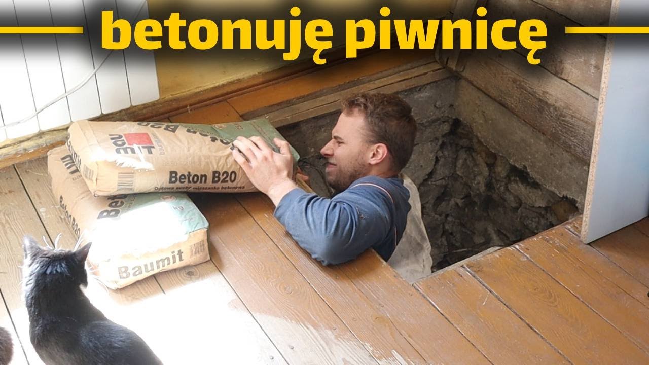 Trochę betonowania piwnicy - remont piwnicy ciąg dalszy... - Remont 125