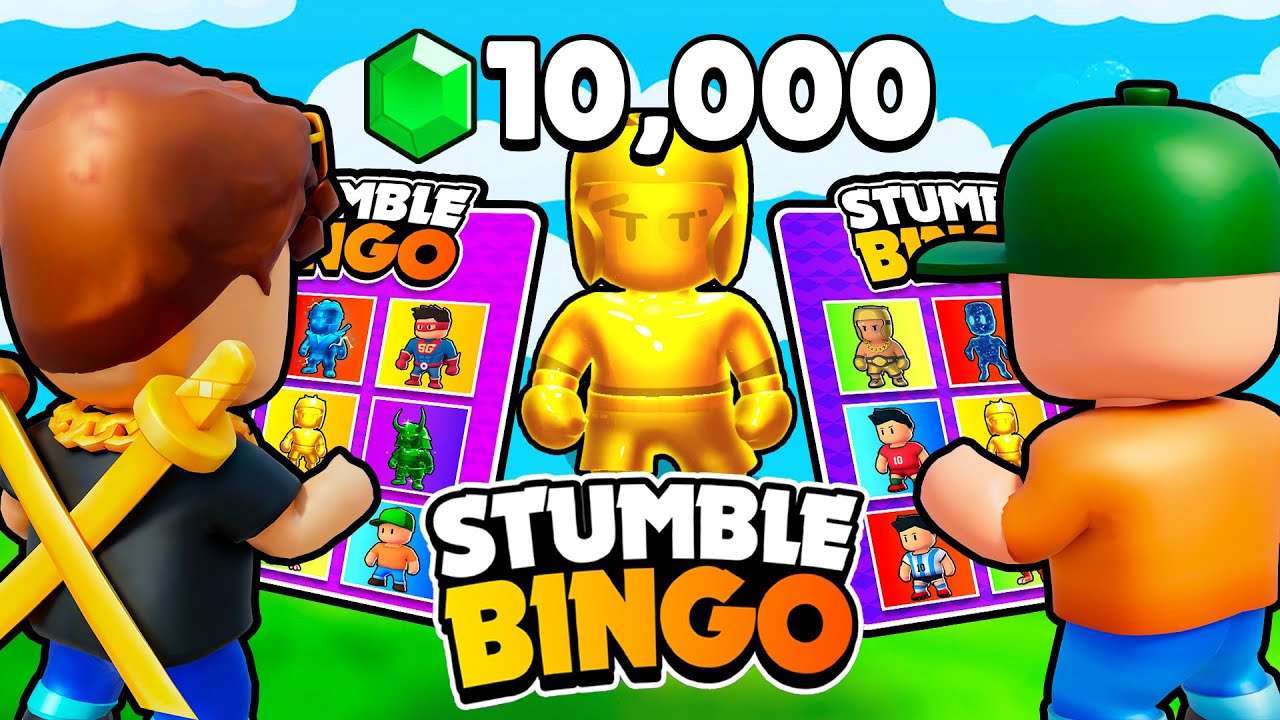 10,000 Gems Stumble Guys Bingo Battle!
