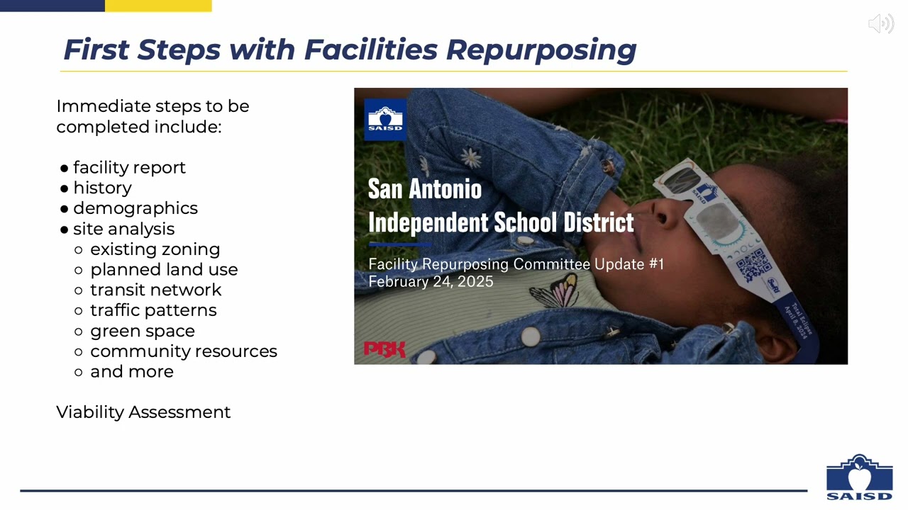 Board Presentation: Facilities Repurposing Board Update | March 22, 2025