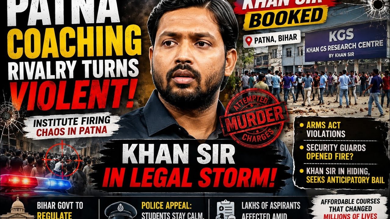 Patna Coaching Rivalry: Khan Sir Booked After Institute Firing