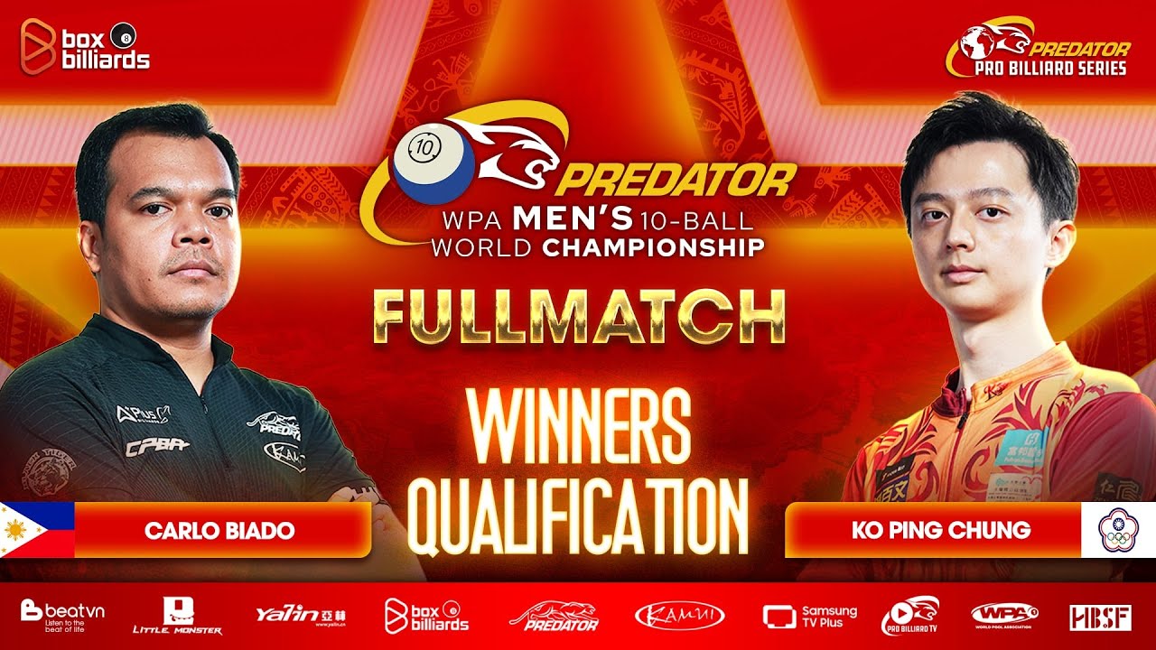 Carlo Biado vs Ko Ping Chung | 2025 Predator WPA Men’s 10-Ball World Championship