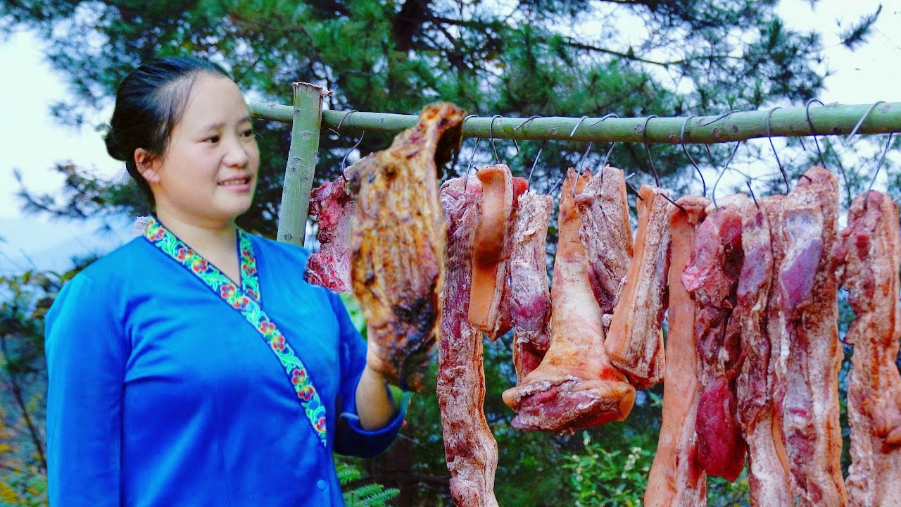 Homemade Smoked Pork (100 kg) - Stockpiled for Winter and Disaster Seasons | Luu Linh Family