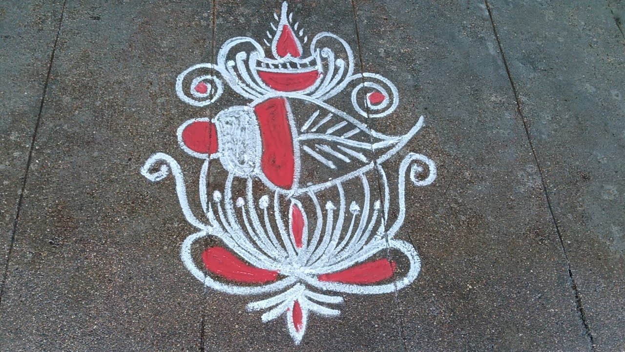 Sangu kolam #rangavalikolam 
