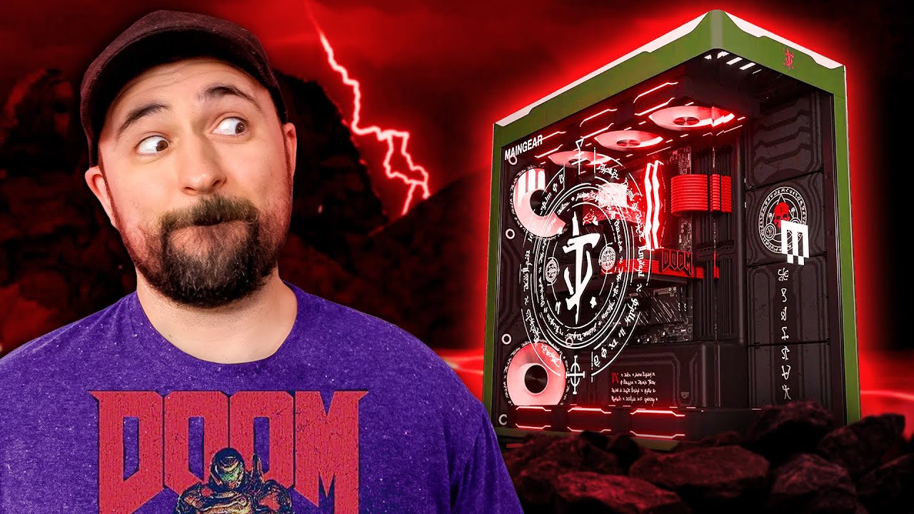 This DOOM Edition Custom PC Goes HARD - MAINGEAR DOOM PC