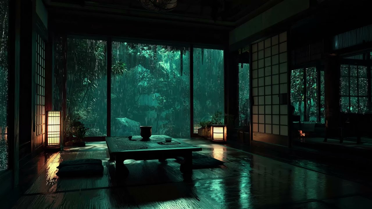 Slow Piano Music with Rainy Window | Emotional Healing Therapy for Deep Calm