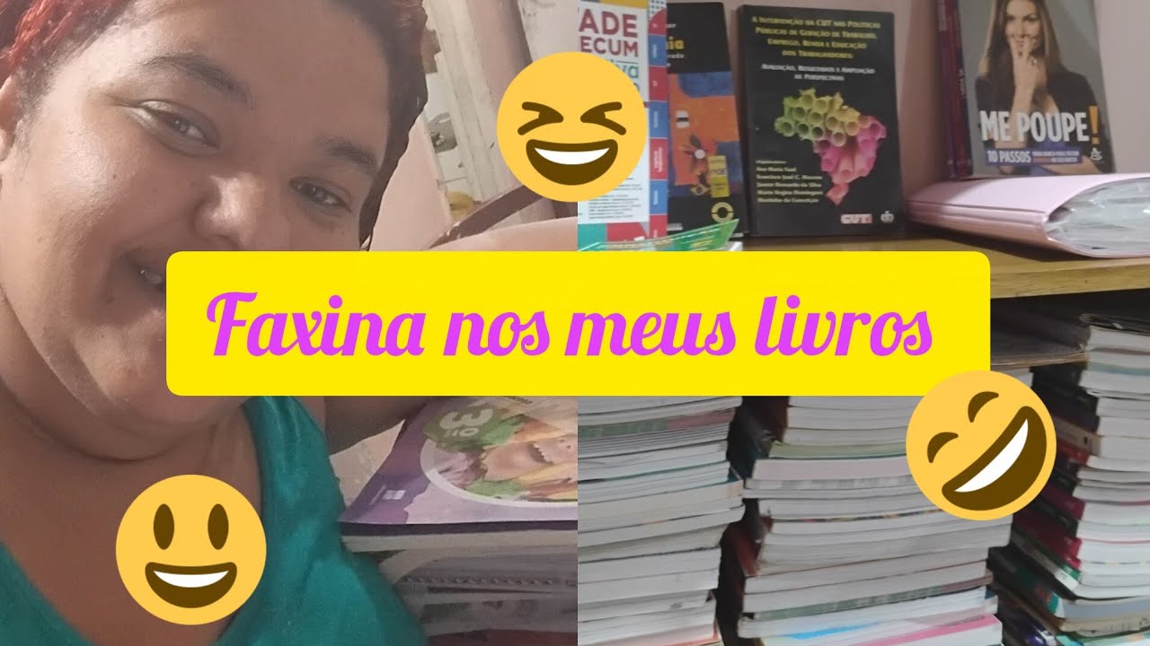 Faxina Nos meus livros+Realidade de quem é professor 😂😄